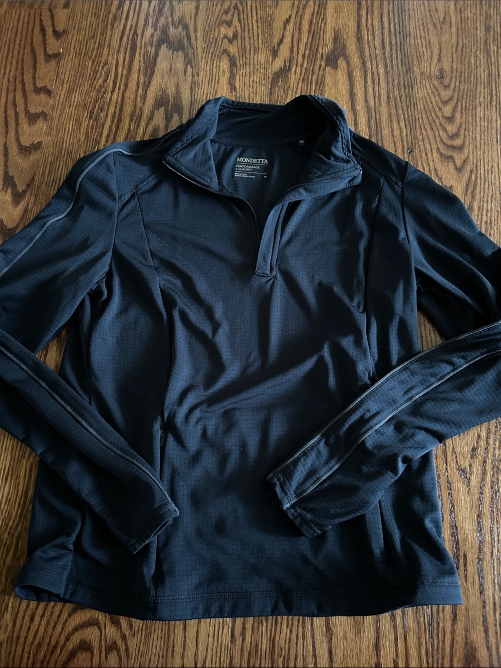 Mondetta Black Half-Zip Athletic Top